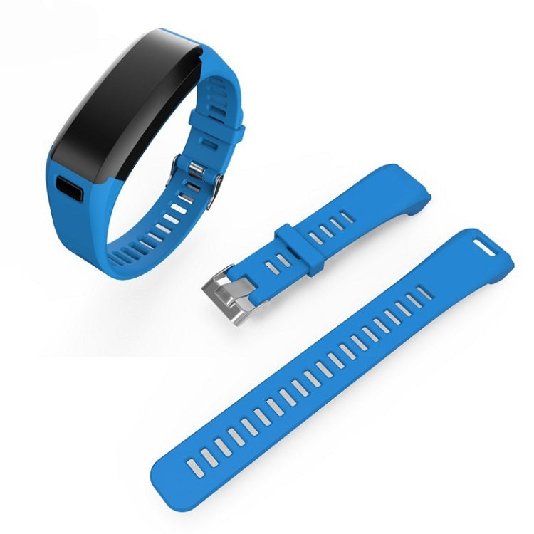 Silicone Sport Watch Band for Garmin Vivosmart HR(Blue) - Smart Wear by buy2fix | Online Shopping UK | buy2fix