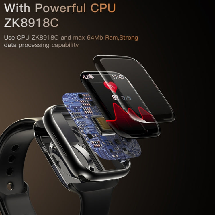 Yesido IO17 1.89 inch IPS Screen IP67 Waterproof Smart Watch, Support Blood Pressure Monitoring / ECG (Black) - Smart Watches by Yesido | Online Shopping UK | buy2fix