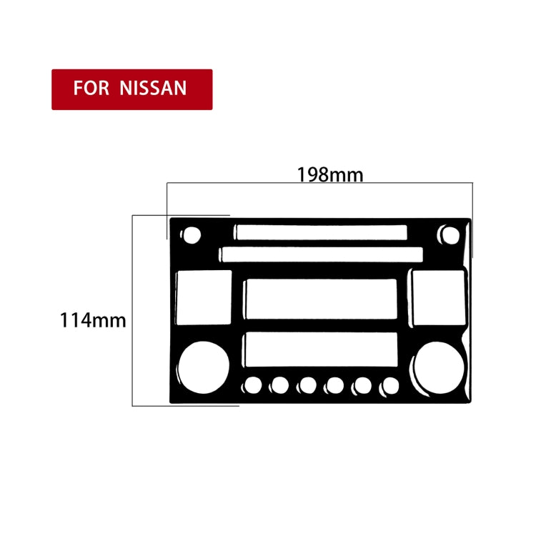 For Nissan 350Z 2003-2009 Car CD Radio Playback Panel Decorative Stickers, Left and Right Drive Universal - In Car by buy2fix | Online Shopping UK | buy2fix