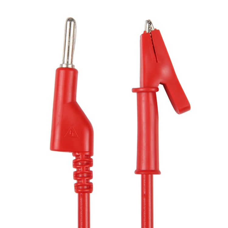 Thick Probe to Alligator Clip Test Lead Single Cable, Length: 1m (Red) - Others by buy2fix | Online Shopping UK | buy2fix