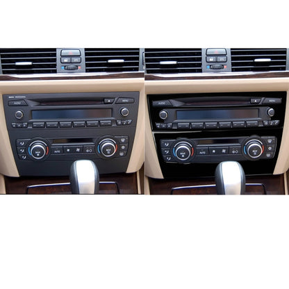 For BMW 3 Series E90/E92 2005-2012 2pcs Car Air Conditioner CD Control Panel Non-navigation without Holes Decorative Sticker, Left and Right Drive Universal - In Car by buy2fix | Online Shopping UK | buy2fix