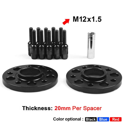 For Mercedes-Benz 20mm Car Modified Wheel Hub Flange Center Wheel Spacer with M12x1.5 Screws (Black) - In Car by buy2fix | Online Shopping UK | buy2fix