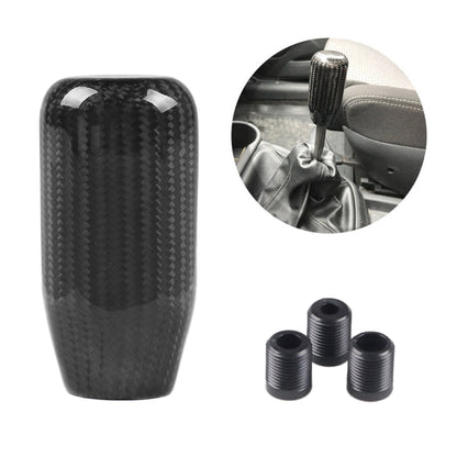 Universal Car Real Carbon Fiber Gear Head (Black) - In Car by buy2fix | Online Shopping UK | buy2fix