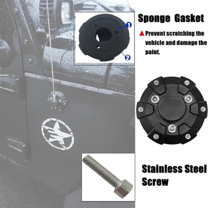 Car Antenna Base Mount Accessories for Jeep Wrangler - Aerials by buy2fix | Online Shopping UK | buy2fix