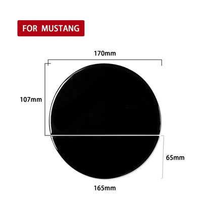 For Ford Mustang 2015-2020 Car Fuel Tank Cap Decorative Sticker, Left and Right Drive Universal (Black) - In Car by buy2fix | Online Shopping UK | buy2fix