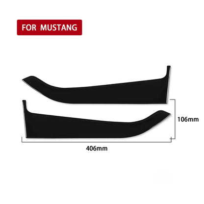 For Ford Mustang 2015-2020 Car Front Door Panel Decorative Sticker, Left and Right Drive Universal (Black) - In Car by buy2fix | Online Shopping UK | buy2fix