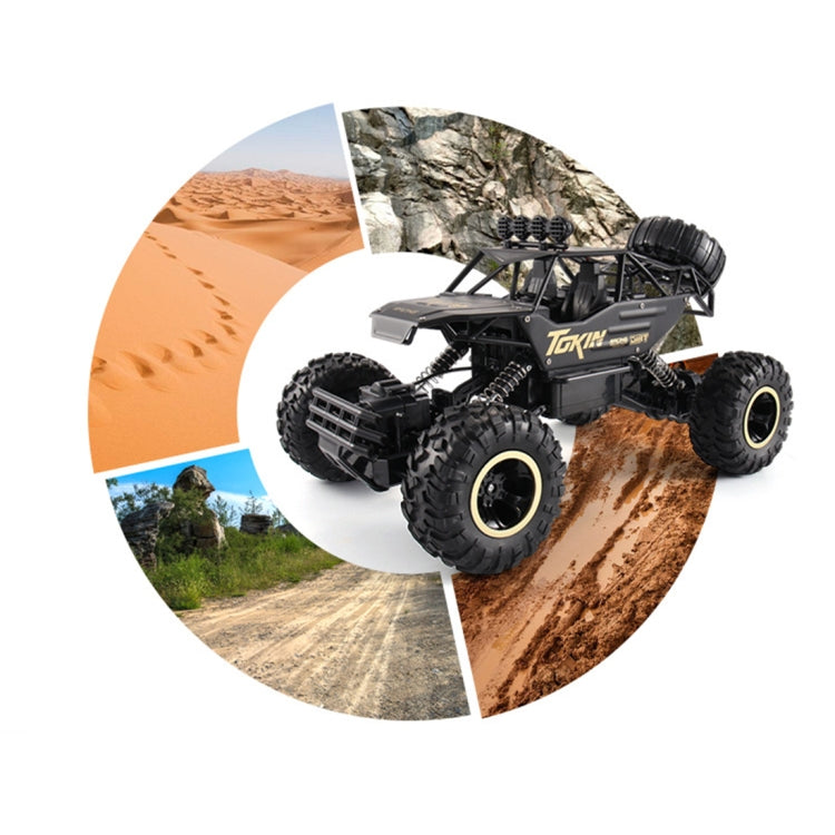 HD6026 1:12 Large Alloy Climbing Car Mountain Bigfoot Cross-country Four-wheel Drive Remote Control Car Toy, Size: 37cm(Red) - RC Cars by buy2fix | Online Shopping UK | buy2fix