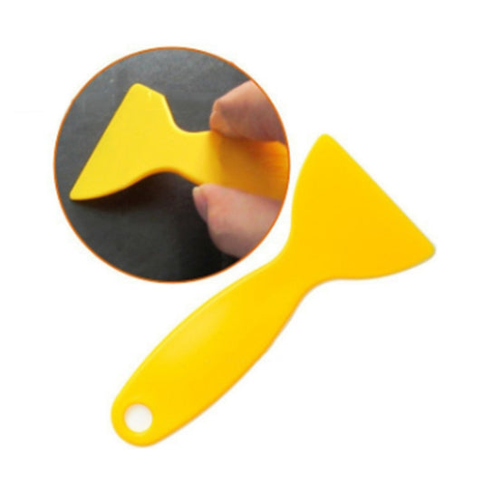 100 PCS Yellow Plastic Small Scraper Car Film Tools Film Scraper Car Accessories - Sticker Tools by buy2fix | Online Shopping UK | buy2fix