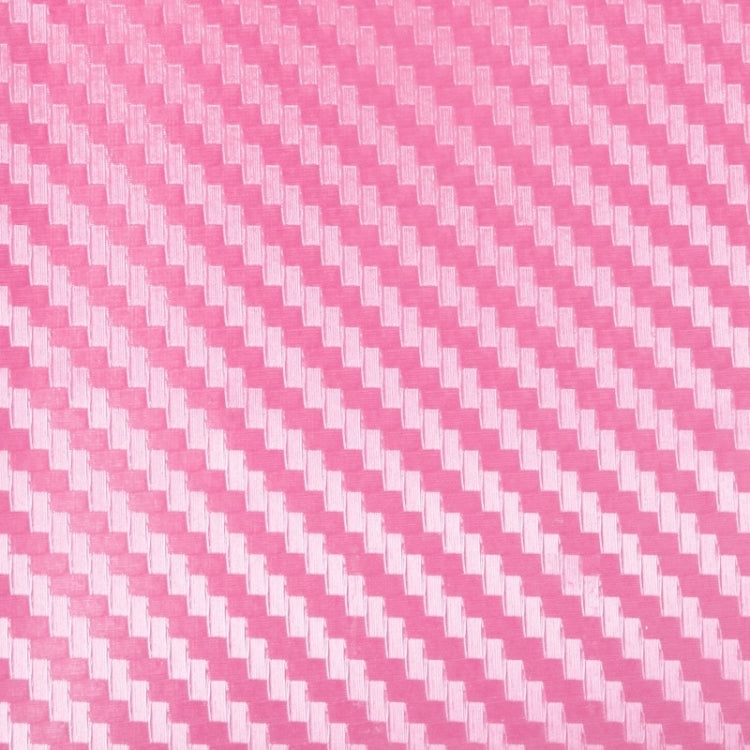 Car Decorative 3D Carbon Fiber PVC Sticker, Size: 152cm x 50cm(Pink) - Auto Film by buy2fix | Online Shopping UK | buy2fix