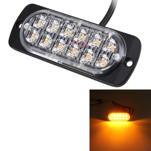 DC 12V-24V 2W 12LEDs SMD-2835 Lamps 17 Flash Patterns 3 Lines Car Flash Lamp Waterproof Car Truck Emergency Strobe Flash Warning Light, Cable Length: 90cm - Warning Lights by buy2fix | Online Shopping UK | buy2fix