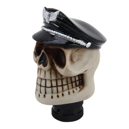 Universal Skull with A Hat Shape Car Gear Shift Knob Modified Car Gear Shift Knob Auto Transmission Shift Lever Knob Resin Gear Knobs - Shift Knob by buy2fix | Online Shopping UK | buy2fix