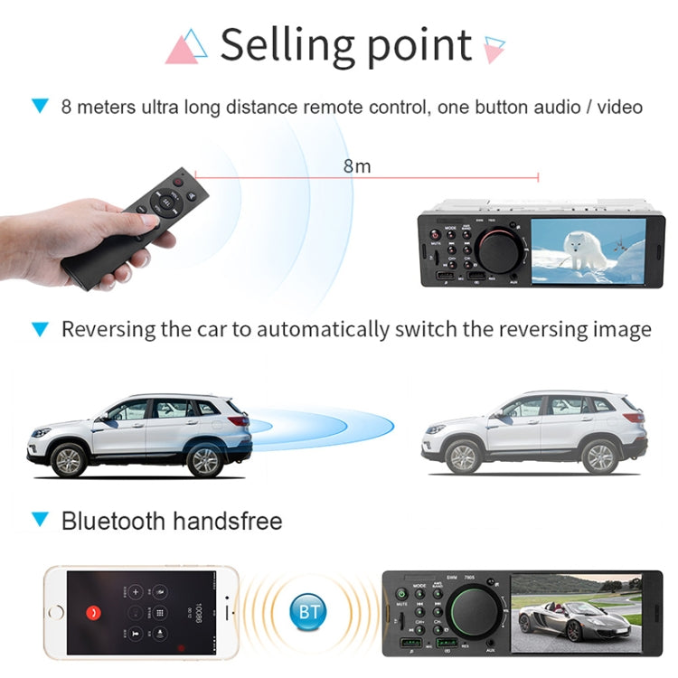 7805 4.1 inch Universal Car Radio Receiver MP5 Player, Support FM & Bluetooth & TF Card with Remote Control - Car MP3 & MP4 & MP5 by buy2fix | Online Shopping UK | buy2fix