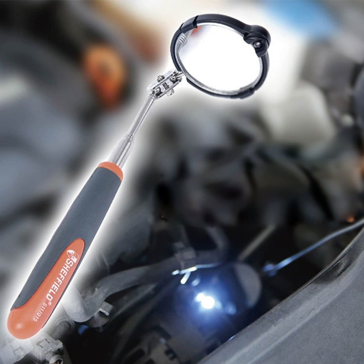 Retractable Vehicle Car Chassis Telescoping Inspection Mirror with 1 PCS 5mm LED Light, Mirror Diameter: 55mm, Max Expanding Length: 940mm - In Car by buy2fix | Online Shopping UK | buy2fix