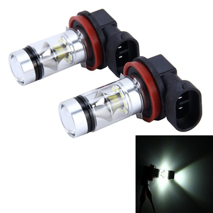 2 PCS H8/H11 10W 500LM 6000K 20SMD-2835 LEDs Car Fog Lights, DC 12V(White Light) - Fog / Driving Lights by buy2fix | Online Shopping UK | buy2fix