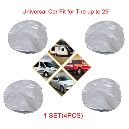 4 PCS Car Auto Wheel Tire Covers, Suitable for The Tire up to 29 inch - Aluminum Film PEVA by buy2fix | Online Shopping UK | buy2fix