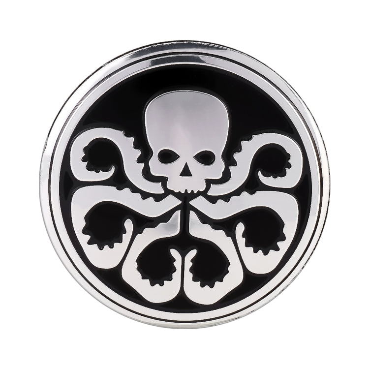 4 PCS Car-Styling Skull Pattern Wheel Hub Decorative Sticker, Diameter: 5.8cm - Decorative Sticker by buy2fix | Online Shopping UK | buy2fix