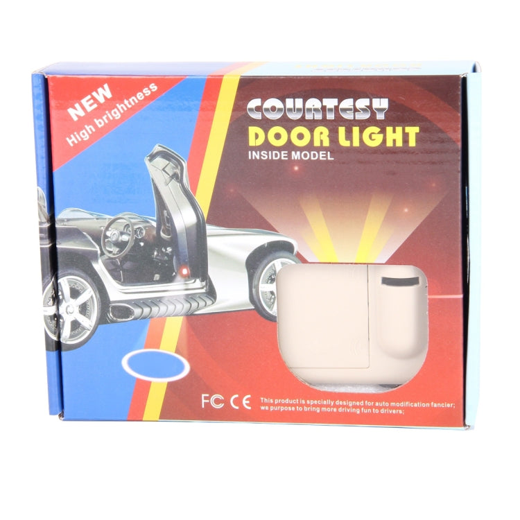 2 PCS LED Ghost Shadow Light, Car Door LED Laser Welcome Decorative Light, Display Logo for Chevrolet Car Brand(Khaki) - Door Lights by buy2fix | Online Shopping UK | buy2fix