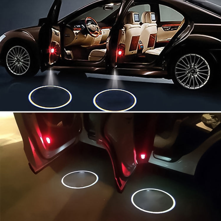 2 PCS LED Ghost Shadow Light, Car Door LED Laser Welcome Decorative Light, Display Logo for MAZDA Car Brand(Black) - Door Lights by buy2fix | Online Shopping UK | buy2fix