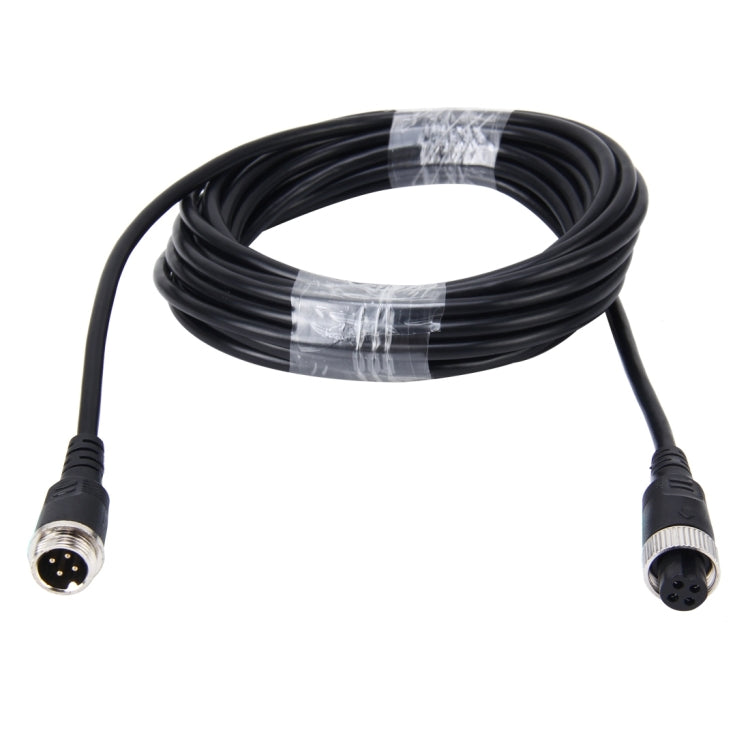 5m M12 4P Aviation Connector Video Audio Extend Cable for CCTV Camera DVR - In Car by buy2fix | Online Shopping UK | buy2fix