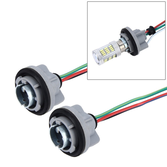 2 PCS 1157 Car Auto LED Bulb Socket Holder (No Including Light) - In Car by buy2fix | Online Shopping UK | buy2fix