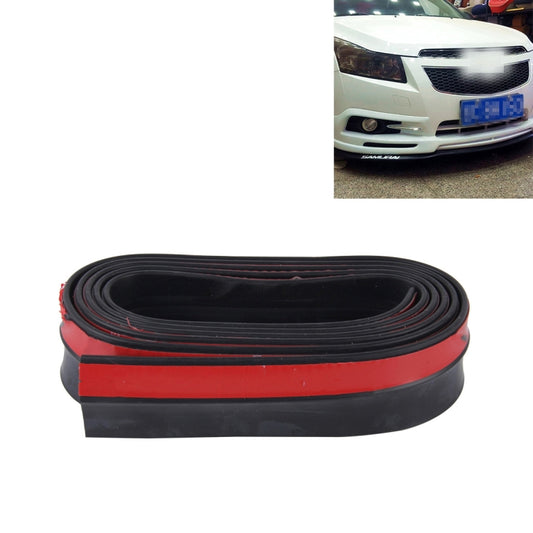 Universal 2.5m Car Front Bumper Lip Splitter Spoiler Skirt Adhesive Protector(Black) - Decorative Strip by buy2fix | Online Shopping UK | buy2fix