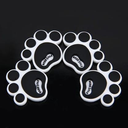 4 PCS Dog Footprint Shape Cartoon Style PVC Car Auto Protection Anti-scratch Door Guard Decorative Sticker(Black) - Anti Collision Sticker by buy2fix | Online Shopping UK | buy2fix