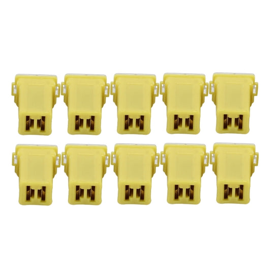 10 PCS Vehicle Car Plastic Shell Straight Female Terminal Push in Blade Cartridge PAL Fuse 60Amp 32V - In Car by buy2fix | Online Shopping UK | buy2fix