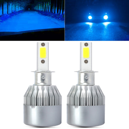 2 PCS  H3 18W 1800 LM 8000K IP68 Canbus Constant Current Car LED Headlight with 2 COB Lamps, DC 9-36V(Ice Blue Light) - In Car by buy2fix | Online Shopping UK | buy2fix
