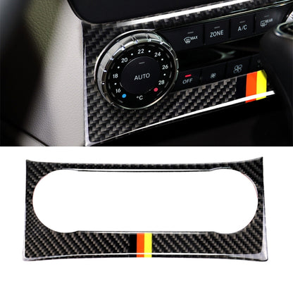 Car German Flag Carbon Fiber Air Conditioning Knob Control Panel Decorative Sticker for Mercedes-Benz W204 C Class 2011-2013 - Car Interior Mouldings by buy2fix | Online Shopping UK | buy2fix