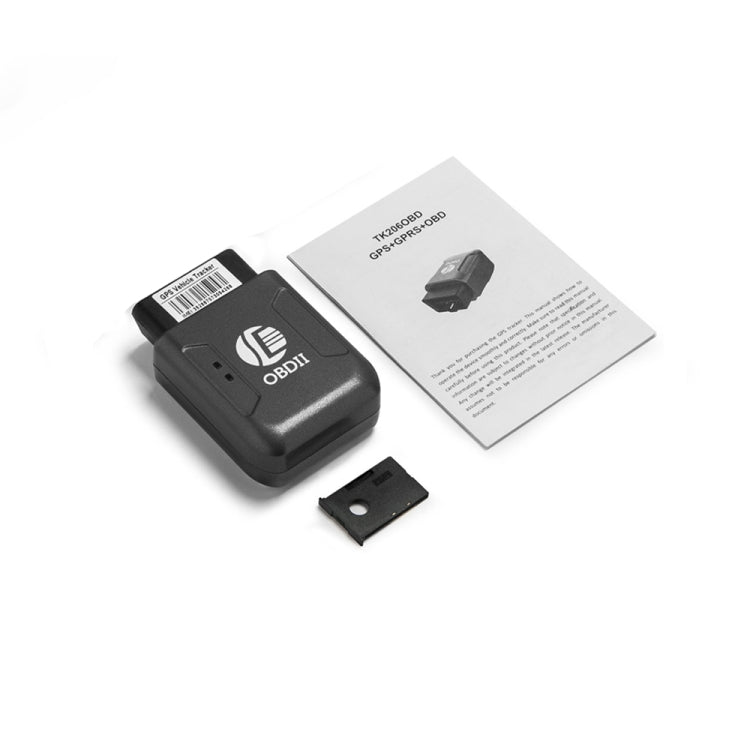 TK206 GPS OBD2 Real Time GSM Quad Band Anti-theft Vibration Alarm GSM GPRS Mini GPS Car Tracker (Black) - Car Tracker by buy2fix | Online Shopping UK | buy2fix