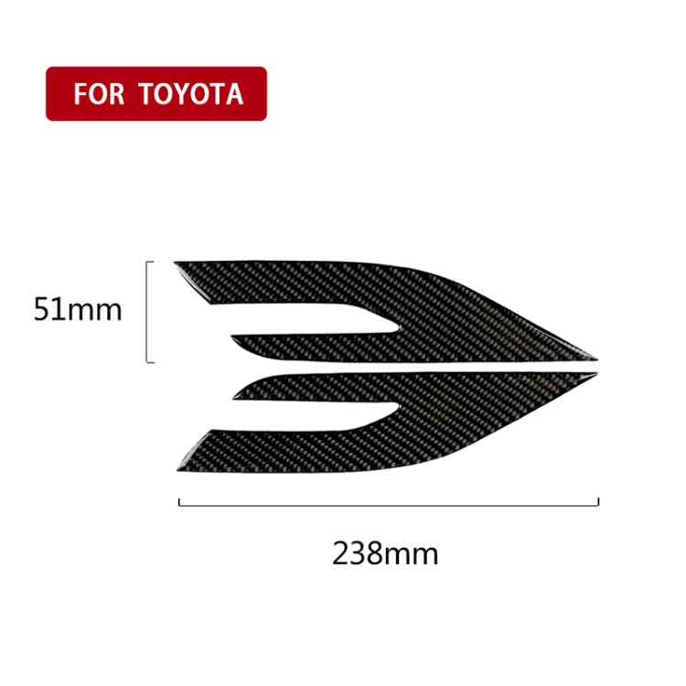 2 PCS Car Carbon Fiber Headlight Decorative Sticker for Toyota Eighth Generation Camry 2018-2019 - Lamp Decoration by buy2fix | Online Shopping UK | buy2fix