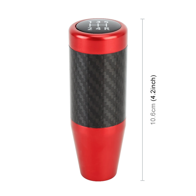 Universal Car Carbon Fiber Pattern Gear Head Gear Shift Knob (Red) - Shift Knob by buy2fix | Online Shopping UK | buy2fix