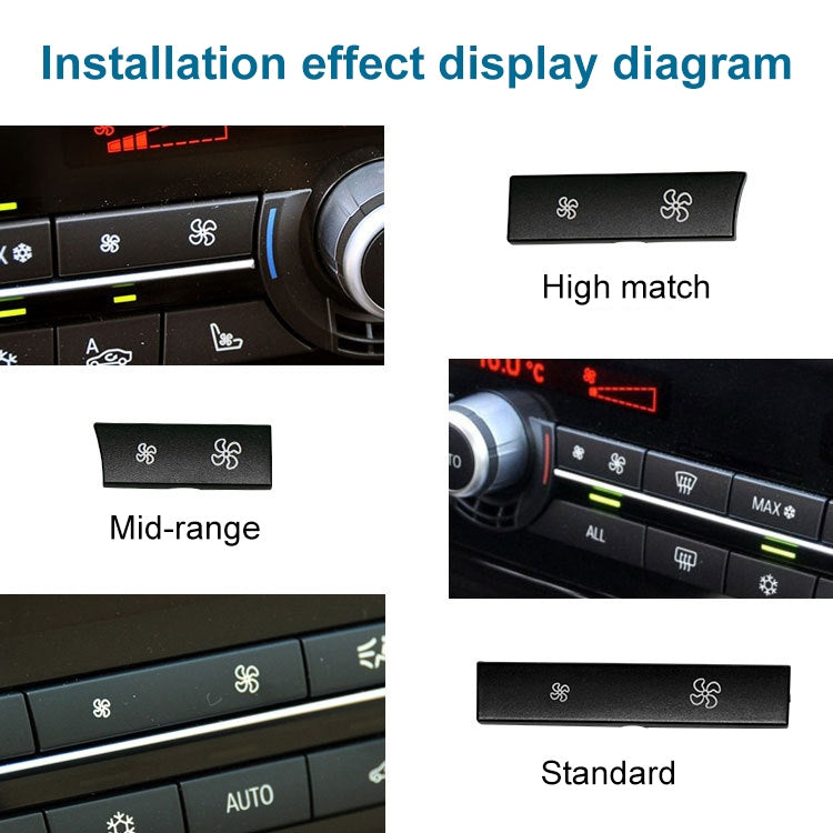 Car Wind Power Switch Air Conditioning Air Volume Button for BMW 5 Series 2011-2017 / 7 Series 2009-2015, Left Middle Configuration - In Car by buy2fix | Online Shopping UK | buy2fix