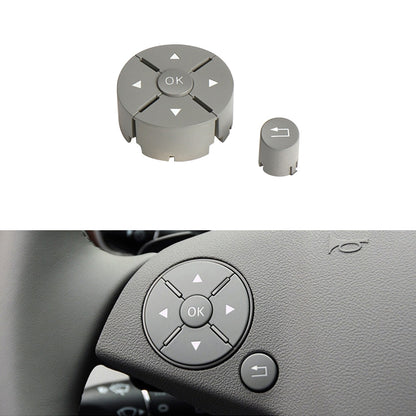 Car Left Side Steering Wheel Switch Buttons Panel for Mercedes-Benz W204 2007-2014, Left Driving(Grey) - In Car by buy2fix | Online Shopping UK | buy2fix