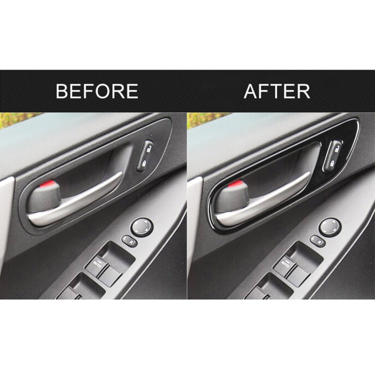 For Mazda 3 Axela 2010-2013 4 in 1 Car Door Handle Decorative Sticker, Left and Right Drive Universal - In Car by buy2fix | Online Shopping UK | buy2fix