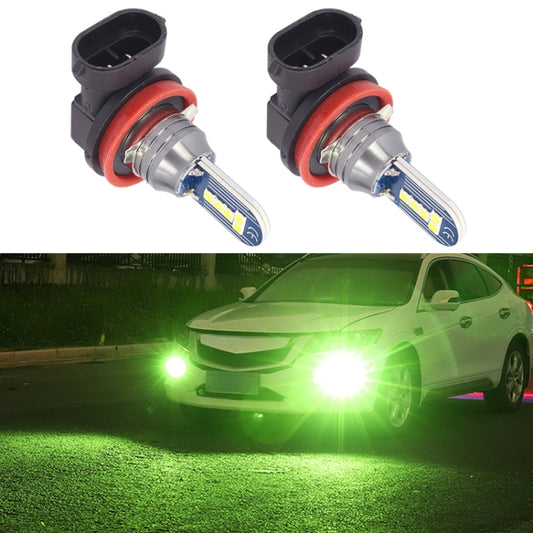 1 Pair H11 DC12V 7.8W Car LED Fog Light (Lime Green) - In Car by buy2fix | Online Shopping UK | buy2fix