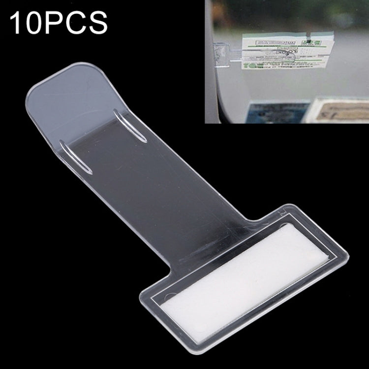 10 PCS Car Plastic Mounted Bill Clip Holder Parking Timing Car Ticket Holder -  by buy2fix | Online Shopping UK | buy2fix