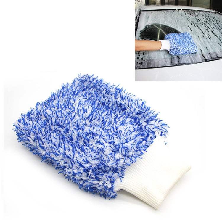 Microfiber Dusting Mitt Car Window Washing Cleaning Cloth Duster Towel Gloves (Blue) -  by buy2fix | Online Shopping UK | buy2fix