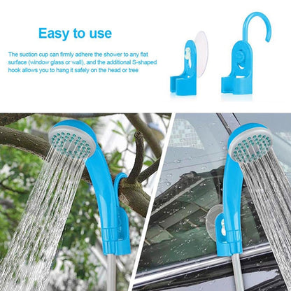 12V Portable Outdoor Universal Car Electric Shower Sprinkler Washer (Blue) - Car washing supplies by buy2fix | Online Shopping UK | buy2fix