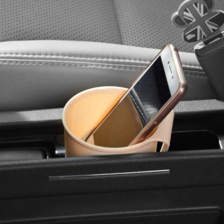 Multifunctional Car Water Cup Holder Hanging Storage Box Mobile Phone Holder Air Outlet Trash Can (Beige) -  by buy2fix | Online Shopping UK | buy2fix