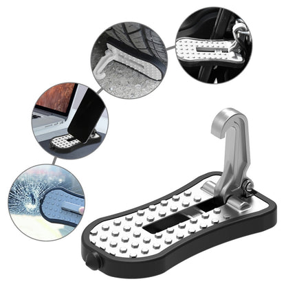 Multi-functional Car Door Sill Step Pedals Pads with Safety Hammer(Silver) - In Car by buy2fix | Online Shopping UK | buy2fix