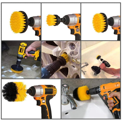 23 in 1 Floor Wall Window Glass Cleaning Descaling Electric Drill Brush Head Set - Home & Garden by buy2fix | Online Shopping UK | buy2fix