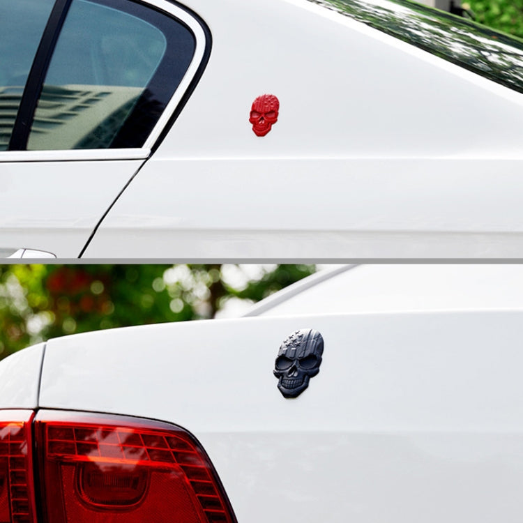 Three-dimensional Devil Skull Metal Plating Car Sticker (Gun Metal) - In Car by buy2fix | Online Shopping UK | buy2fix