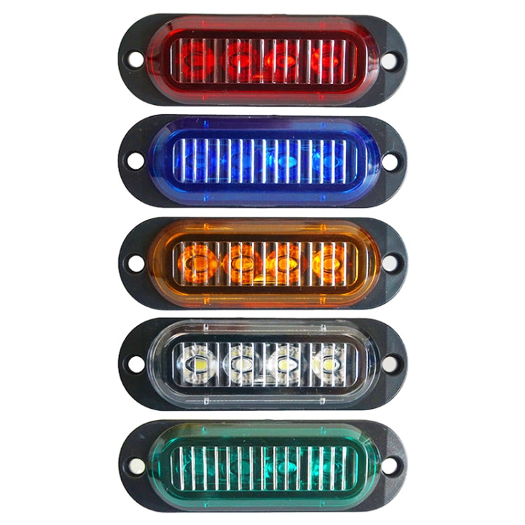 5 PCS MK-087 Car / Truck 4LEDs Side Marker Indicator Lights Bulb Lamp (Green Light) - In Car by buy2fix | Online Shopping UK | buy2fix