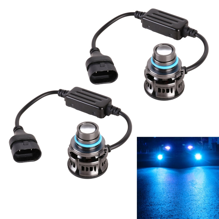 1 Pair 9005 27W / DC12V Car Aluminum Alloy LED Headlight (Blue Light) - In Car by buy2fix | Online Shopping UK | buy2fix