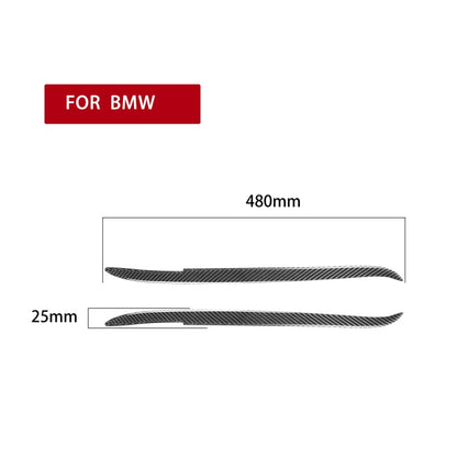 2 PCS / Set Carbon Fiber Car Lamp Eyebrow Decorative Sticker for BMW E39 1997-2003, Drop Glue Version - In Car by buy2fix | Online Shopping UK | buy2fix