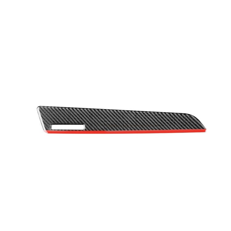 Carbon Fiber Car Co-pilot Trim Red Edge with Hole Decorative Sticker for Audi Q3 2013-2018,Left Drive - In Car by buy2fix | Online Shopping UK | buy2fix