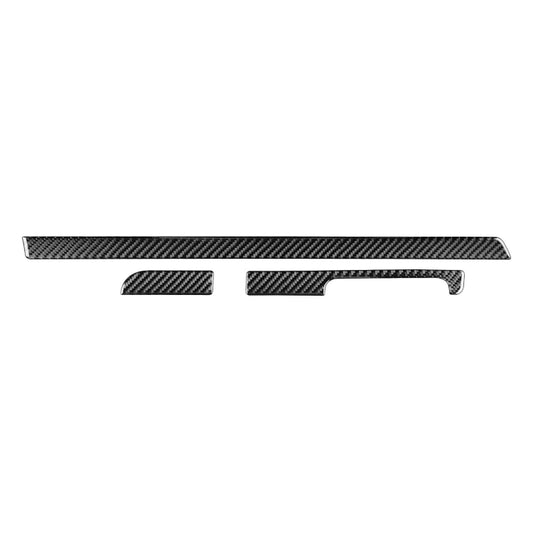3 PCS / Set Carbon Fiber Car Dashboard Strip Decorative Sticker for Volkswagen Scirocco 2009-2016,Right Drive - In Car by buy2fix | Online Shopping UK | buy2fix