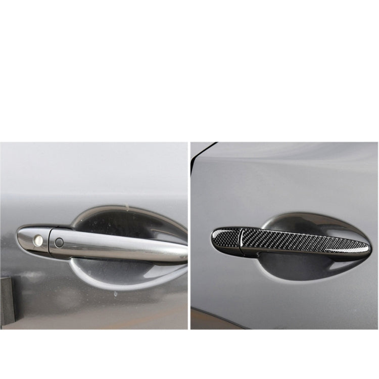 One Set Car Carbon Fiber Outside Door Handle without Smart Hole Decorative Sticker for Mazda CX-5 2017-2018, Right Drive -  by buy2fix | Online Shopping UK | buy2fix