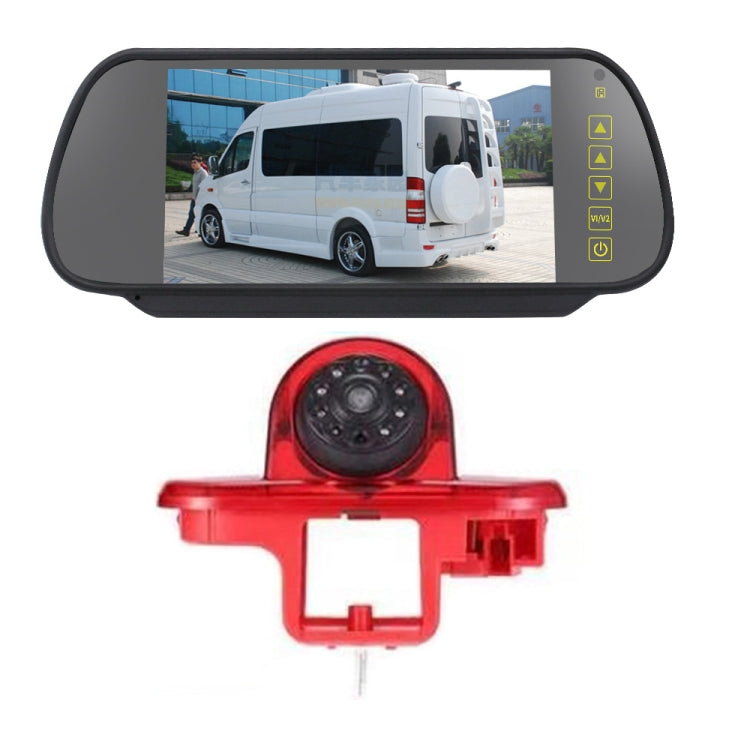 PZ464 Car Waterproof Brake Light View Camera + 7 inch Rearview Monitor for Renault / Vauxhall - In Car by buy2fix | Online Shopping UK | buy2fix